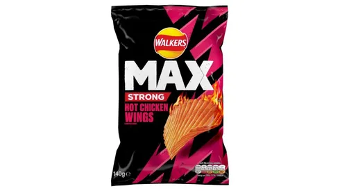 Walkers Max Strong Hot Chicken Wings 140g