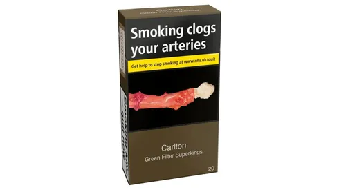 Carlton Green Filter SKS Superkings Cigarettes 20's
