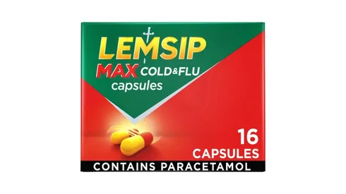 Lemsip Max Cold & Flu 16 Capsules