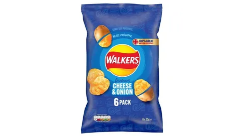 Walkers Cheese & Onion 6 pack