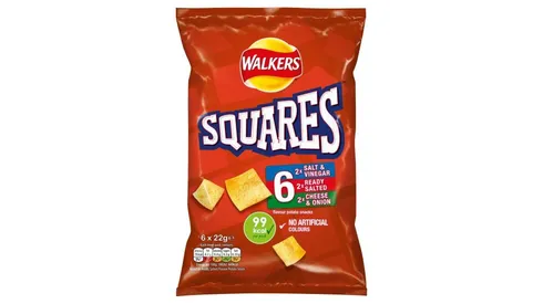 Walkers Squares Variety 6 pack