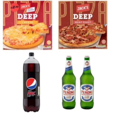 £10 Pizza & Peroni Bundle 
