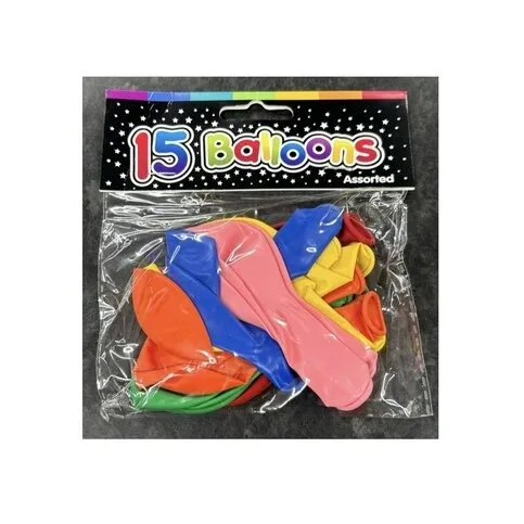 15 Assorted Birthday Balloons