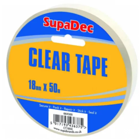 19mm x 50m Clear Tape