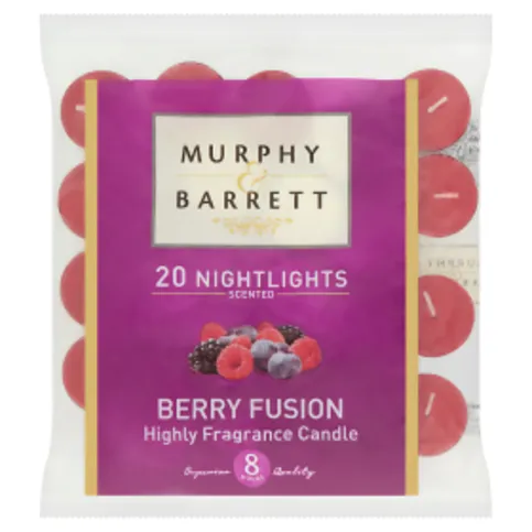 Murphy & Barrett 20 Nightlights Scented Berry Fusion