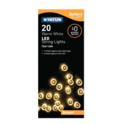 20 Indoor Battery LED Lights - Warm White