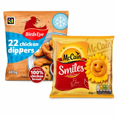 22 Birds Eye Dippers & FREE McCain Smiles 