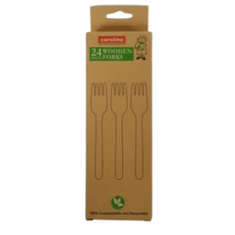 24 pack Caroline Wooden Forks