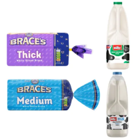 2 For £3.40 Bread & Milk