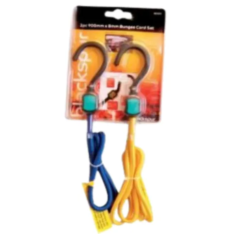 Blackspur 2pce Bungee Cord Set 900mm x 8mm