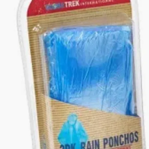 2 PCK RAIN PONCHO EACH