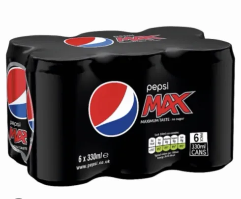 49p Pepsi Max 6 Pack 