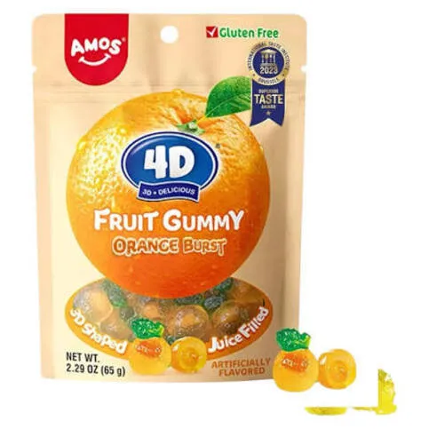4D Fruit Gummy Orange Burst 65g