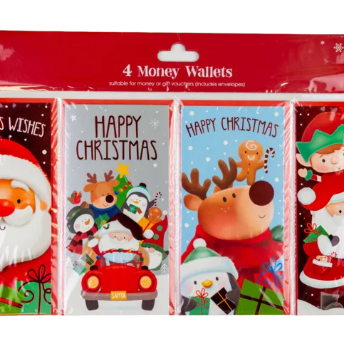4PK CUTE MONEY WALLETS EACH