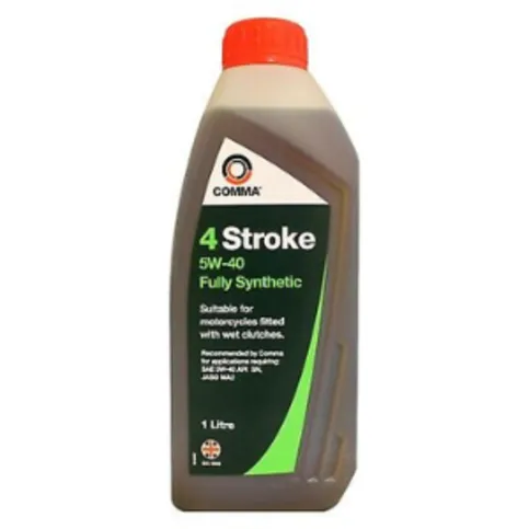 Comma 4 Stroke 5w-40 Fully Synthetic 4T Motorcycle Engine Oil 1L