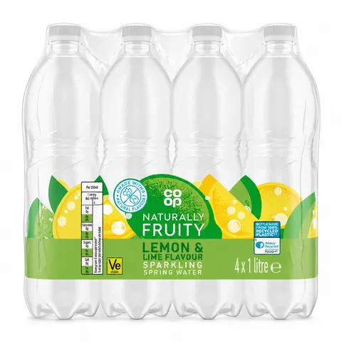 4X1LT CO OP LEMON & LIME SPARKLING WATER