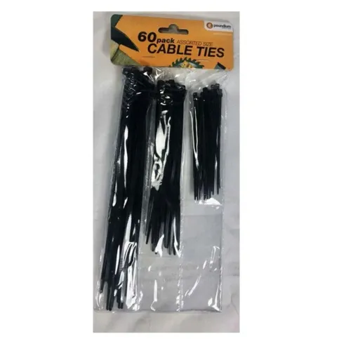 60 Assorted Cable Ties