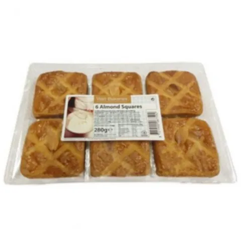 Almond Squares 280g 6 Pack