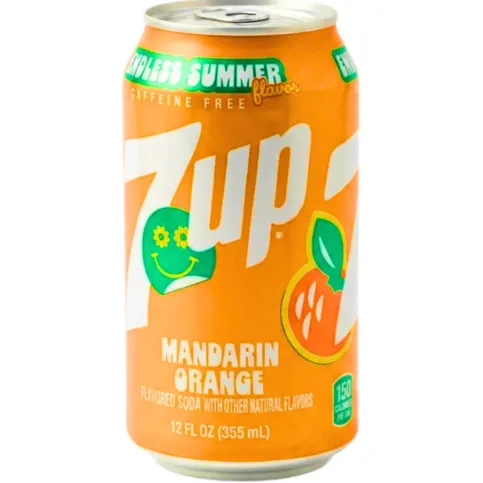 7Up Mandarin Orange Can 355Ml