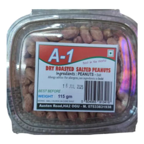 A-1 Dry Roasted Salted Peanuts 115g