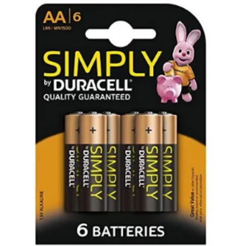 AA Duracell 6 Pack