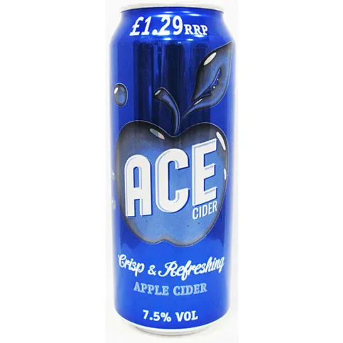Ace White Cider 7.5% 500ml Can