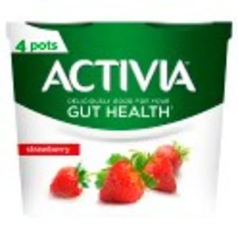 Activia Strawberry Gut Health Yogurt 4 x 115g (460g)