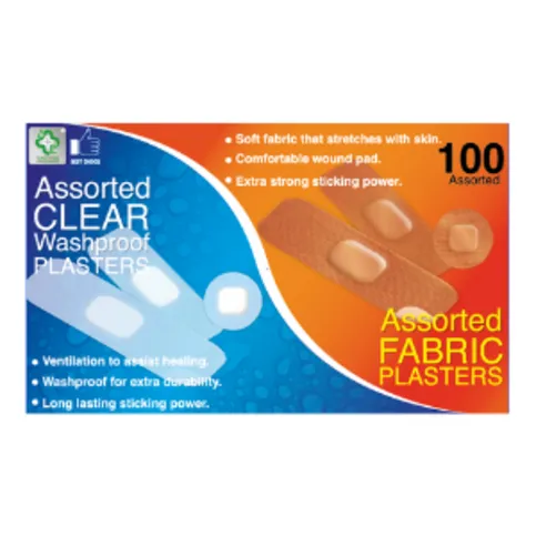 A&E 100 Assorted Plasters