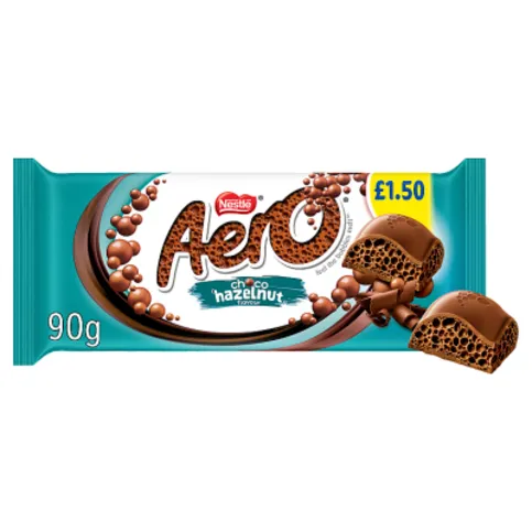Aero Choco Hazelnut Flavour Sharing Bar 90g