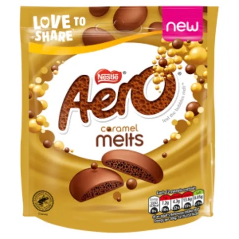 Aero Melts Caramel Chocolate Sharing Bag 86g