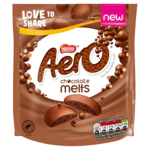 Aero Melts Milk Chocolate Sharing Bag 92g