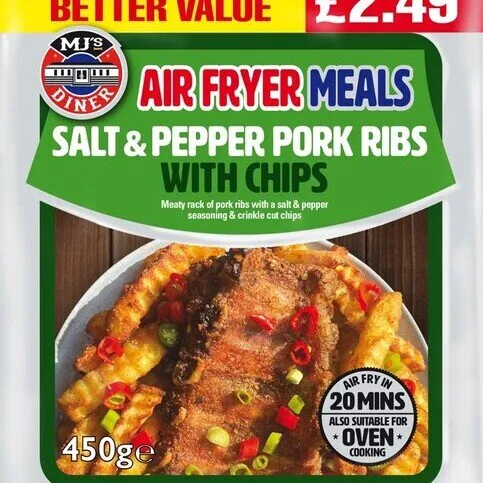 Air Fryer Salt And Pepper Chips 450g