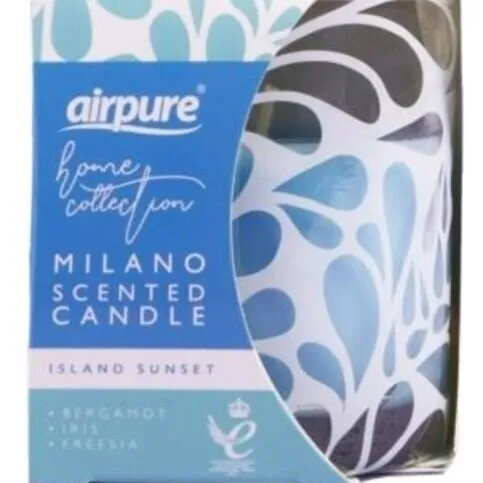 Airpure Milano Scented Candle Island Sunset