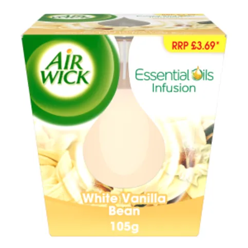 Air Wick White Vanilla Bean Candle 105g