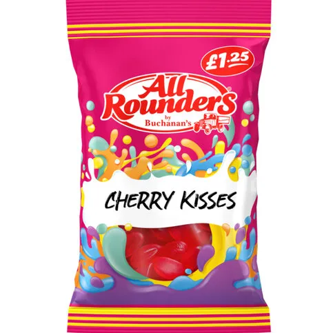 All Rounders Cherry Kisses 110g