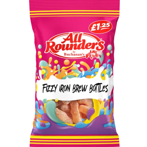 All Rounders Fizzy Iron Brew Bottles £1.25 110g