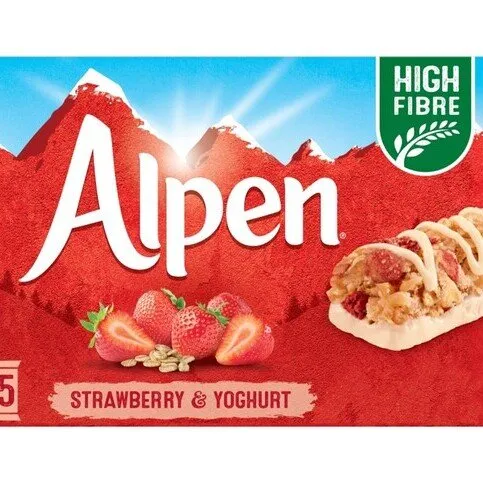 Alpen Cereal Bars Strawberry & Yoghurt 5 x 29g