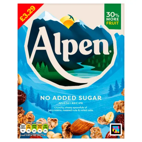 Alpen No Added Sugar Muesli Recipe 550g (BB)