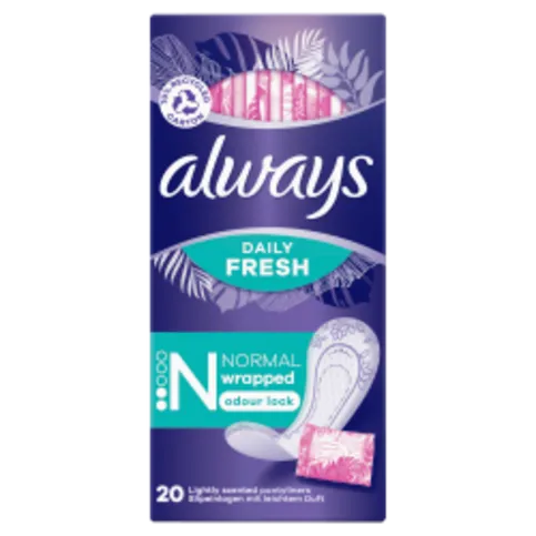 ALWAYS DAILIES LINER NORMAL 20'S
