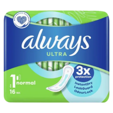 Always Ultra Size 1 Normal Pads 16 Pack