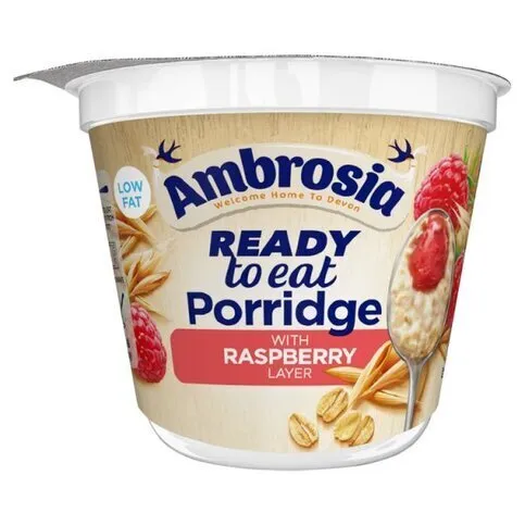 AMBROSIA READY TO EAT PORRIDGE RASPBERRY 210G