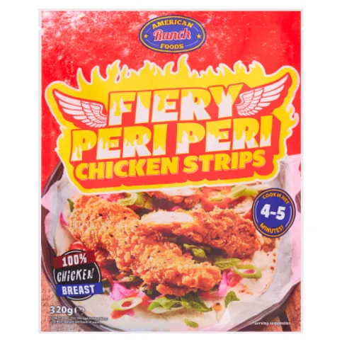 American Ranch Fiery Peri Peri Strips 320g