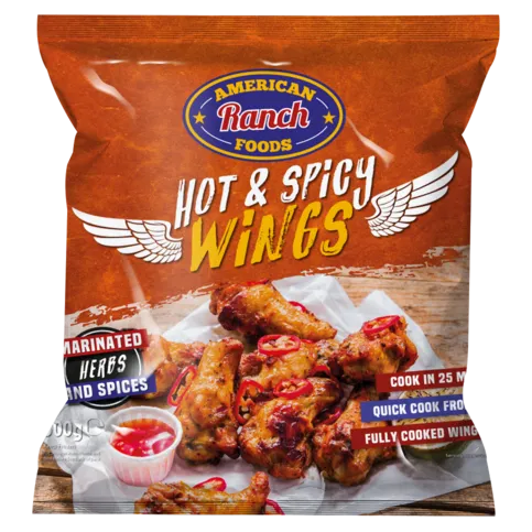 American Ranch Hot & Spicy Wings 500g