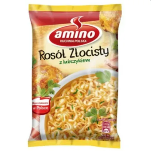 Amino Zupa Błyskawiczna Rosół Złocisty Z Lubczykiem 57g