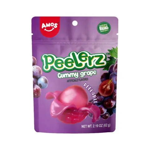 AMOS PEELERZ GUMMY GRAPE 65G