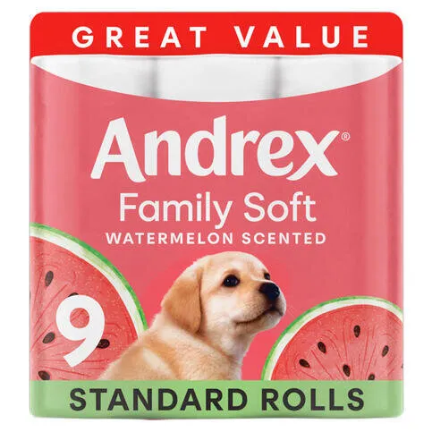 Andrex Family soft Watermelon 9pack