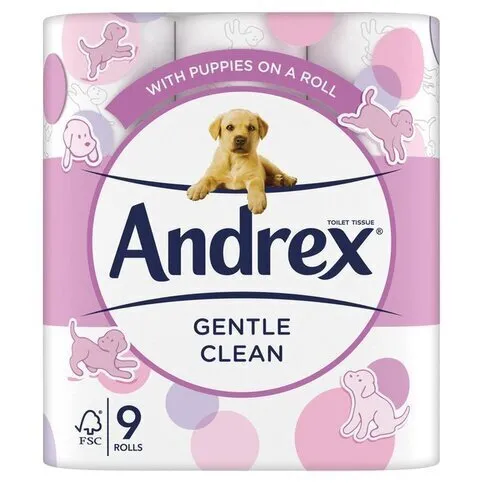Andrex Gentle Clean 9 Rolls