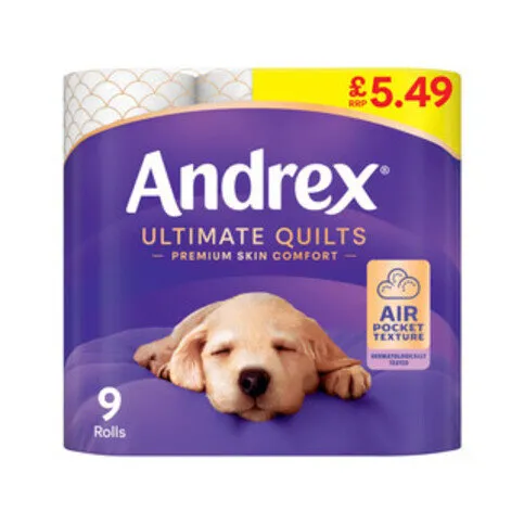 ANDREX ULTIMATE QUILTS 9 ROLL PM£5.49