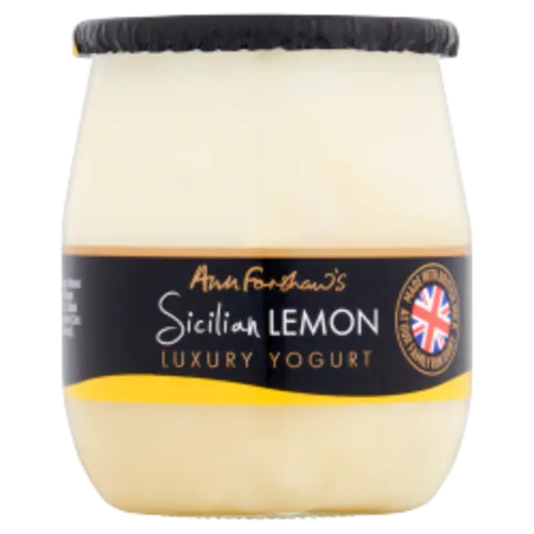 CHILLED: ANN FORSHAWS SICILIAN LEMON LUXURY YOGURT 140G