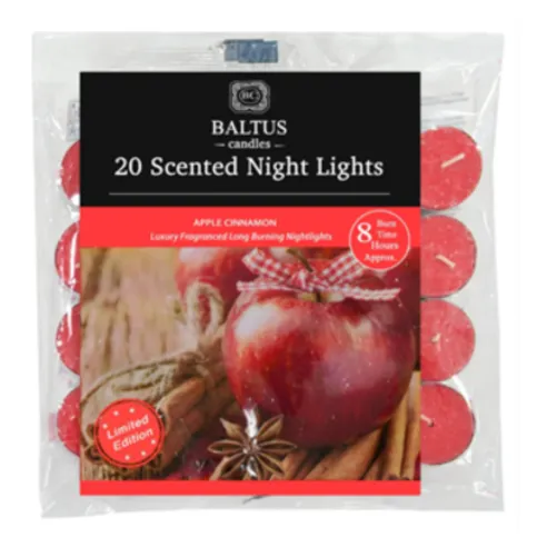 BALTUS NIGHT LIGHTS 8HR APPL CIN 20 PACK